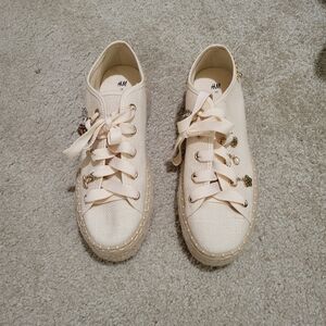 H&M Cream Platform Sneakers